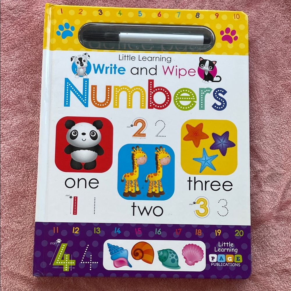 Little learning Write and Wipe Numbers Book